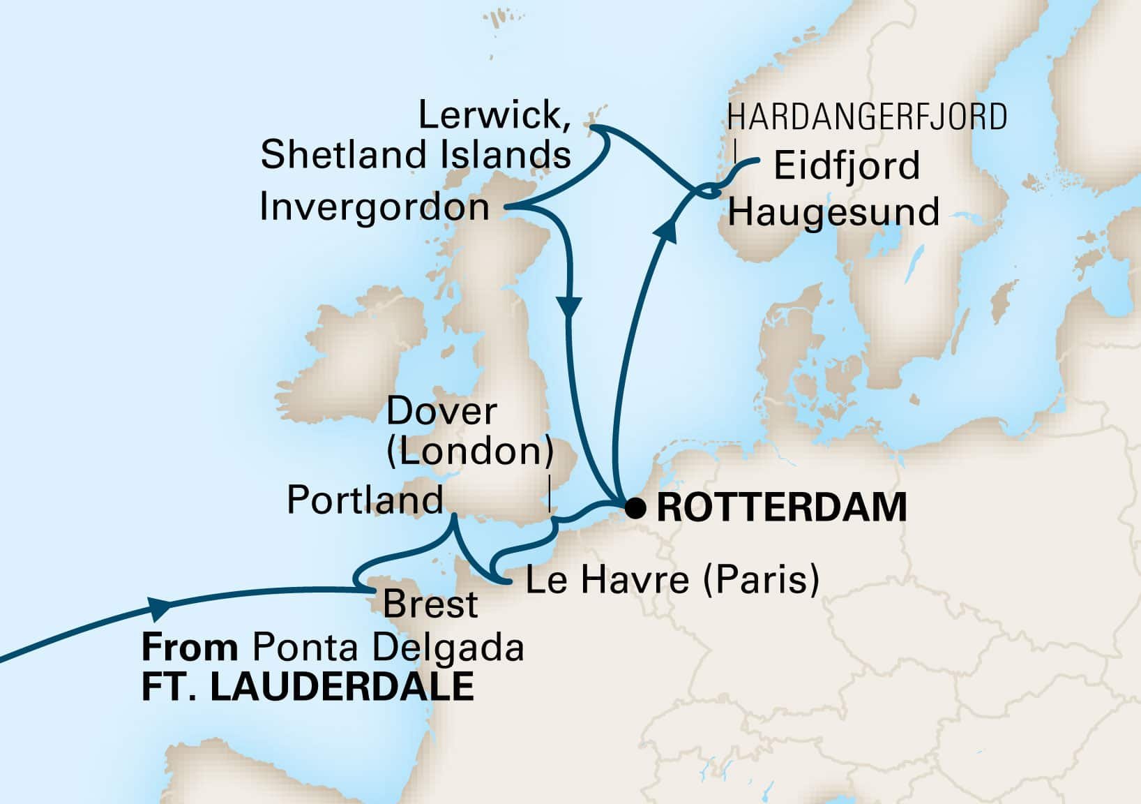 Transatlantic Cruises - Holland America - 2023-2025 Seasons