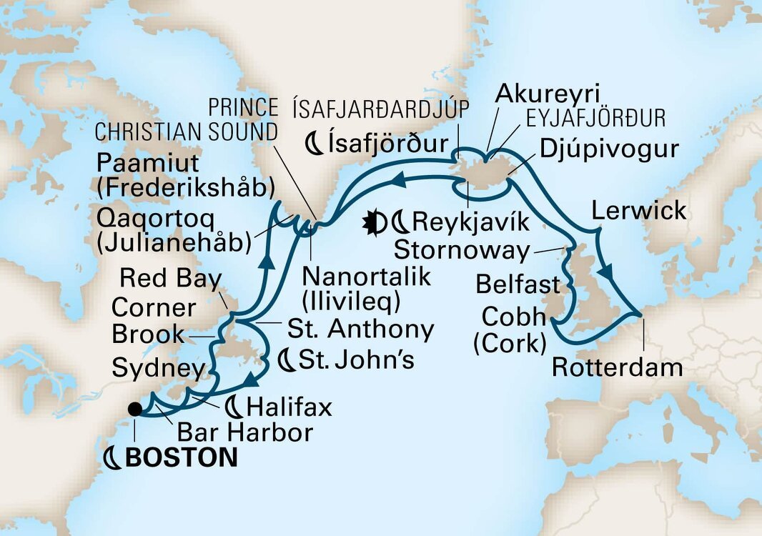 Voyage Of The Vikings Holland America (35 Night Roundtrip Cruise from