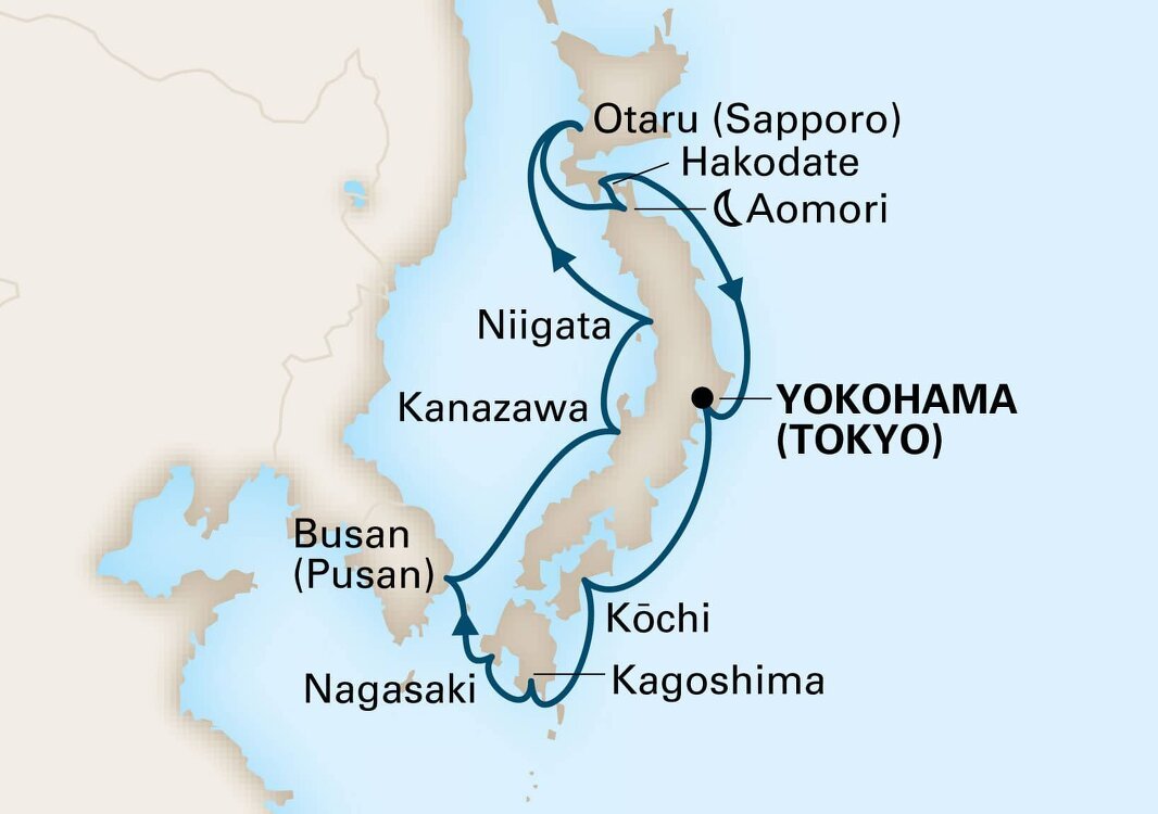 Circle Japan - Holland America (14 Night Roundtrip Cruise from Tokyo)