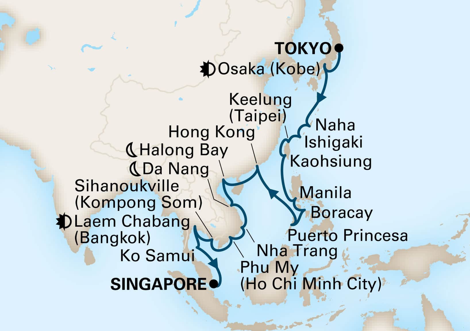 Japan, The Philippines & Far East Collector - Holland America (28 Night Cruise from Tokyo to 