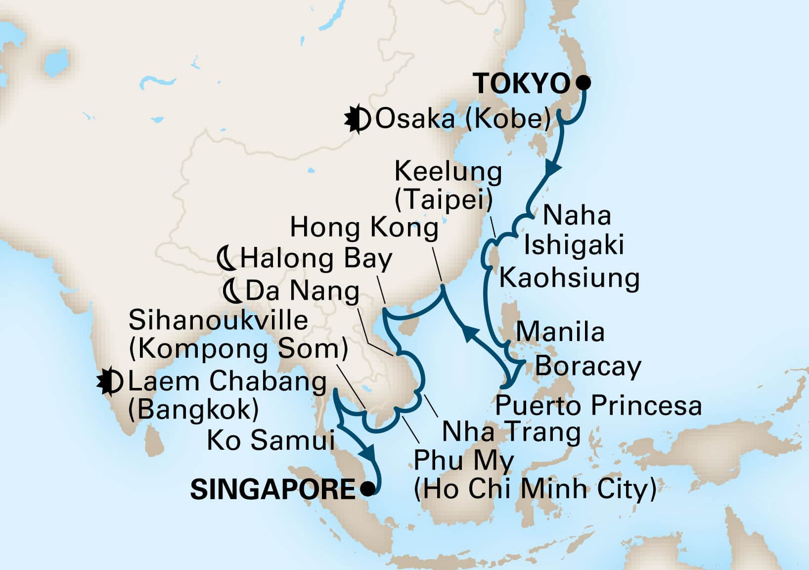 Japan, The Philippines & Far East Collector - Holland America (28 Night Cruise from Tokyo to