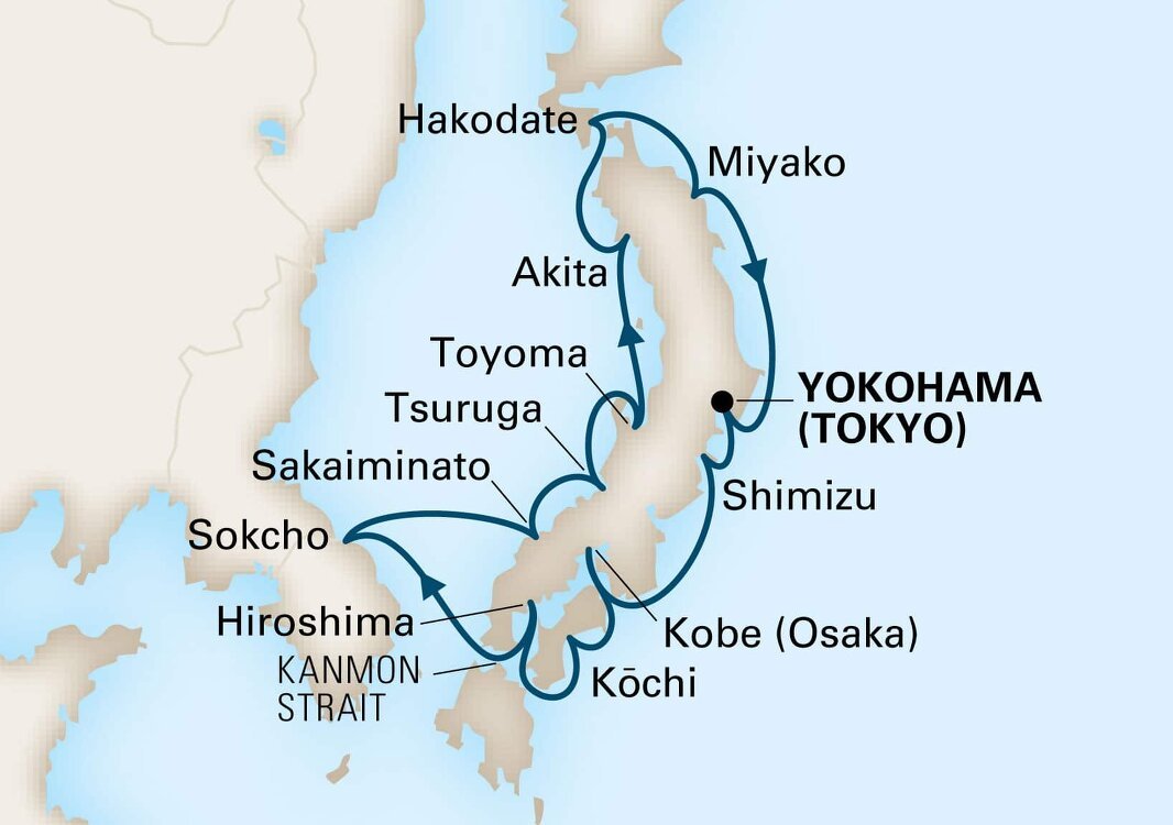 Circle Japan - Holland America (14 Night Roundtrip Cruise from Tokyo)