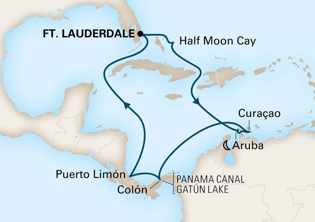 Panama Canal Sunfarer Holland America (10 Night Roundtrip Cruise from