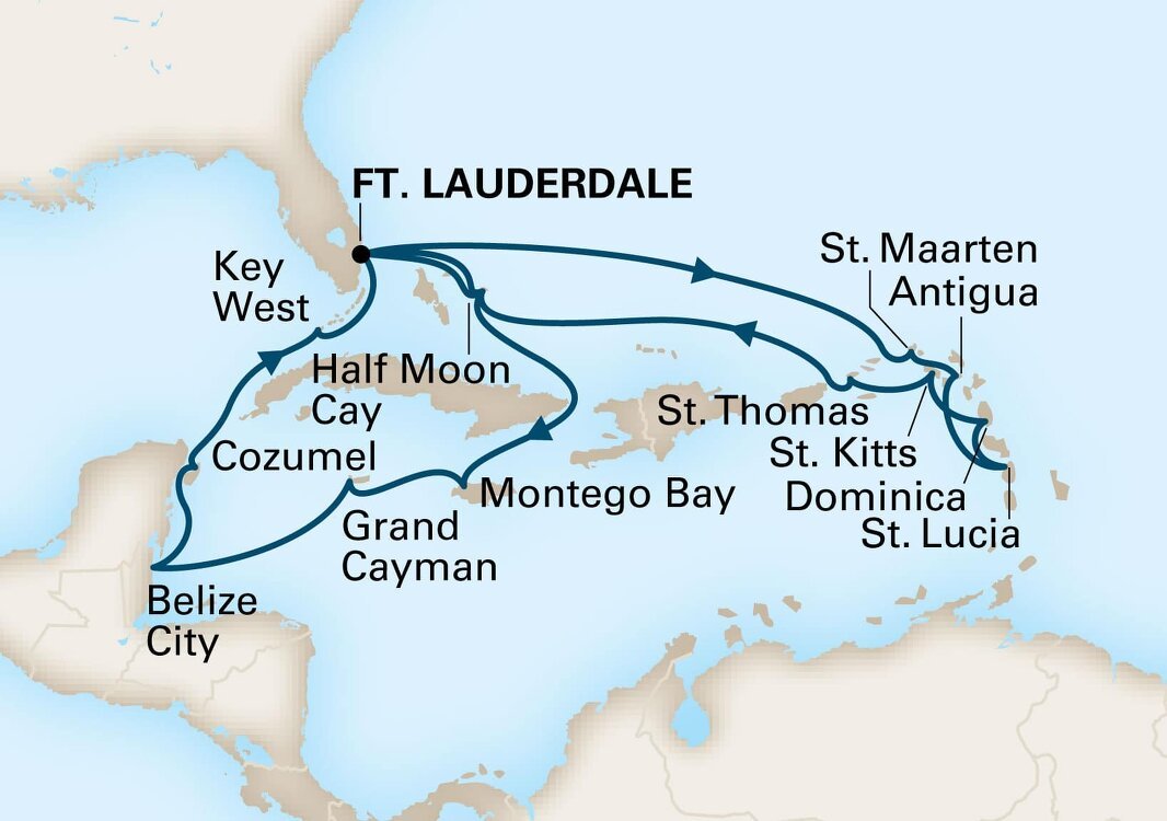 Cruises Eastern Caribbean 2025