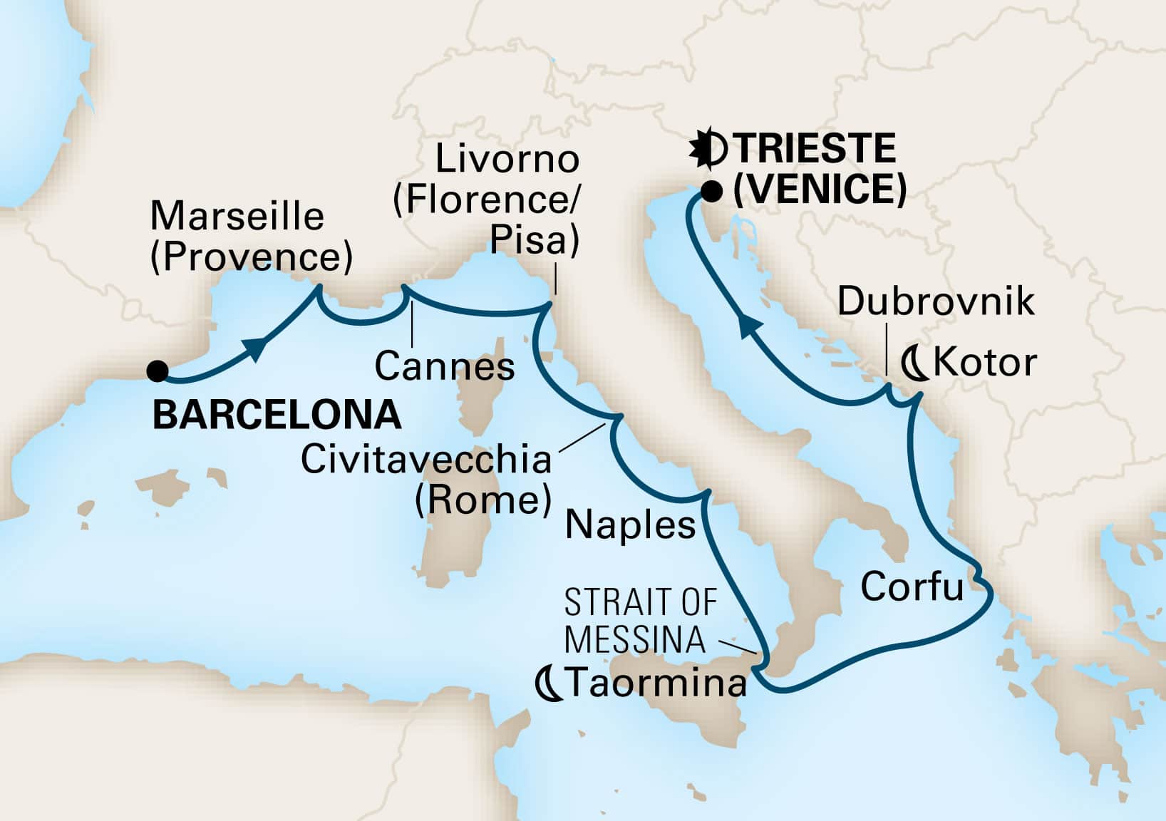 Mediterranean Tapestry - Holland America (12 Night Cruise from