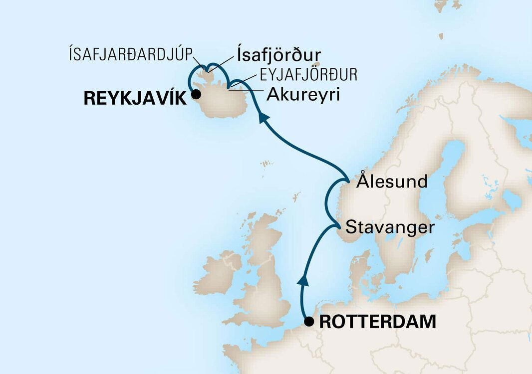 Fjords Of Norway And Iceland - Holland America (7 Night Cruise from ...