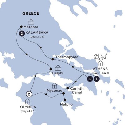 Greece Coach Tours & Cruises - 2024-2026 Seasons