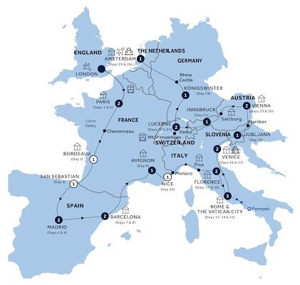 tours of europe 2025