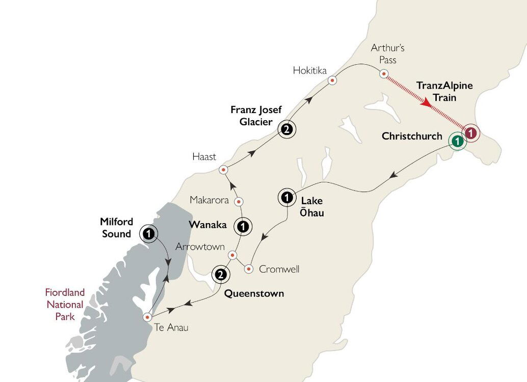 10 Day The Southern Drift Itinerary (Inspiring Journeys)