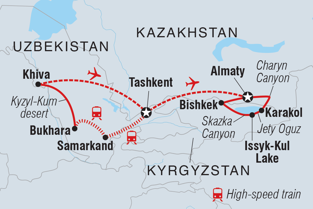 Premium Central Asia - Intrepid (18 Days From Tashkent to Almaty)