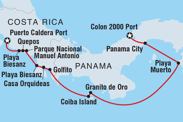 what cruise line goes to costa rica