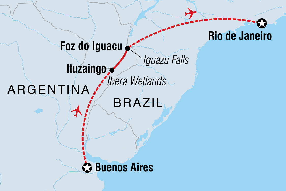 brazil argentina travel itinerary