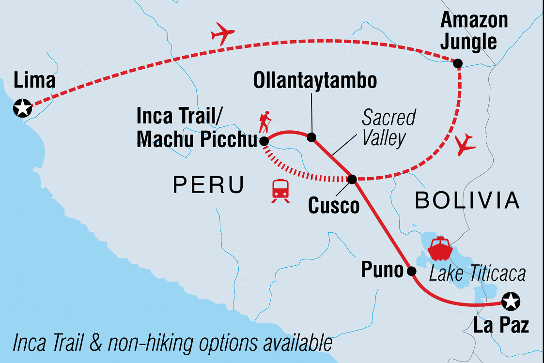 travel between bolivia and peru