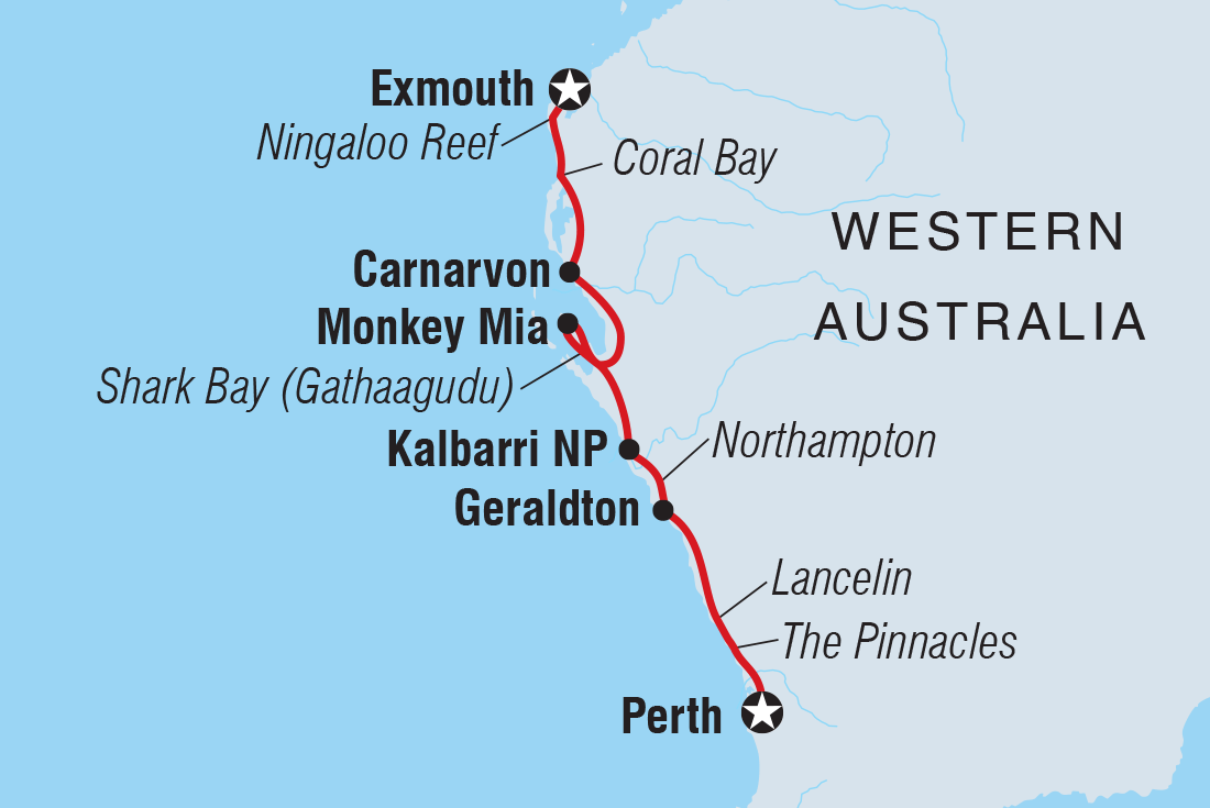 West Coast & Ningaloo Reef Adventure (Southbound) - Intrepid (7 Days ...