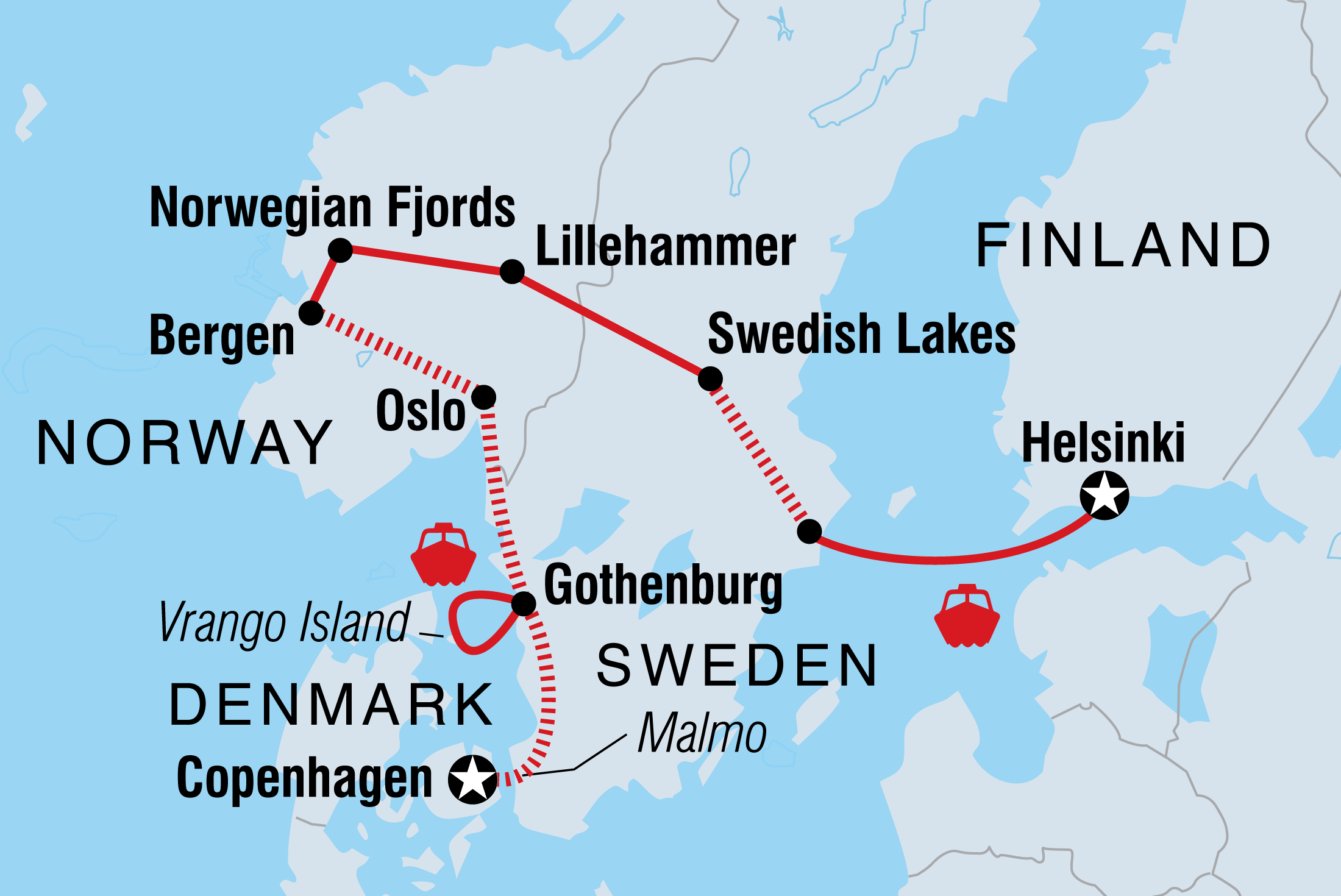 Complete Scandinavia Intrepid 21 Days From Copenhagen To Helsinki   82904 