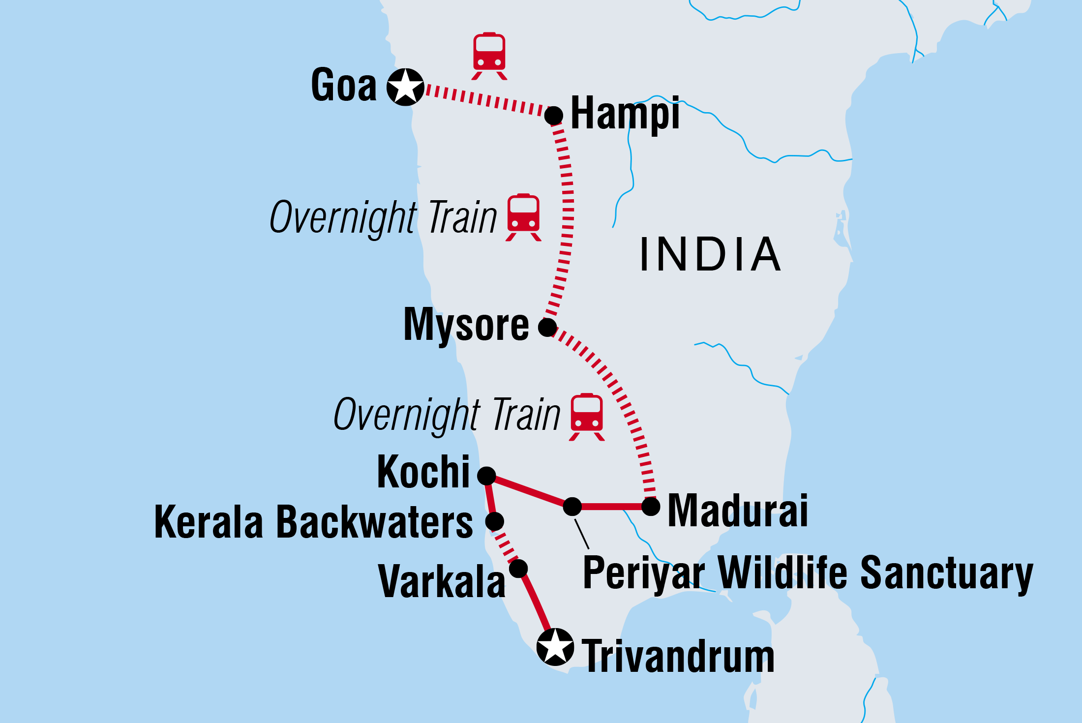 From　South　India　(16　Revealed　Days　Intrepid　Trivandrum　to　Goa)