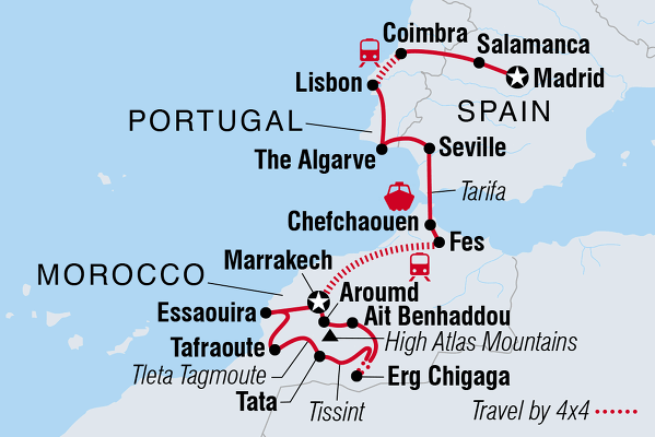 tours to spain portugal and morocco 2024