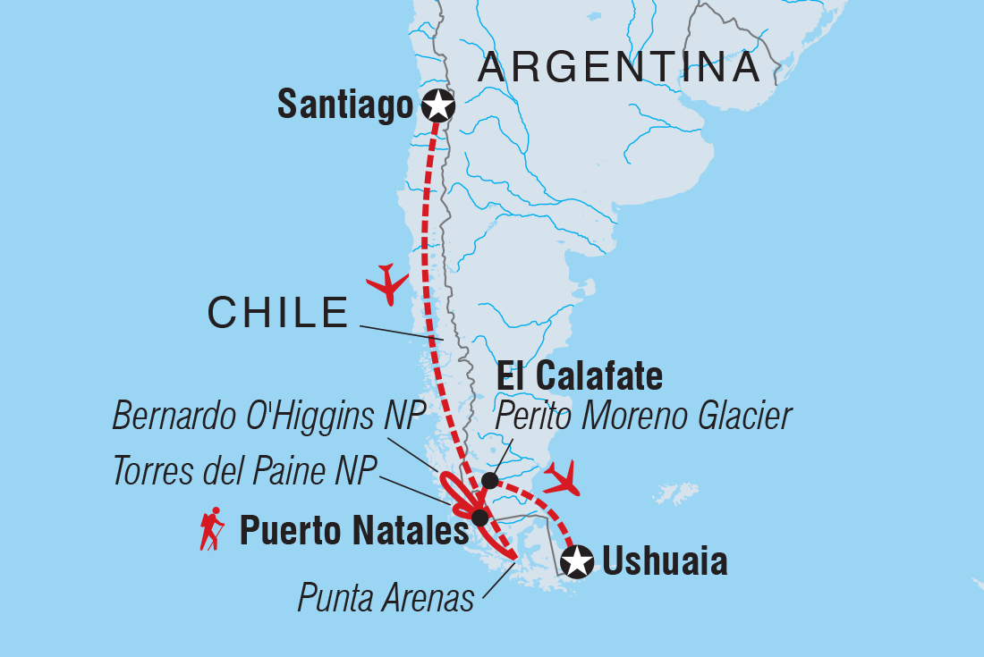 Premium Patagonia - Intrepid (9 Days From Santiago to Ushuaia)