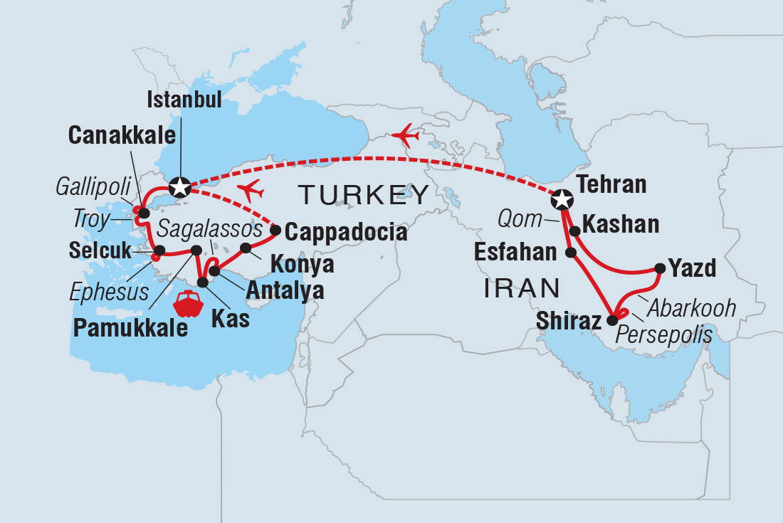 Premium Iran & Turkey - Intrepid (27 Days From Tehran to Istanbul)
