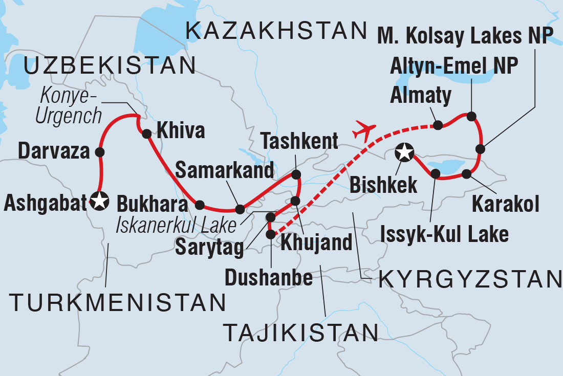 Central Asia: Five Stans Express - Intrepid (24 Days From Ashgabat To ...