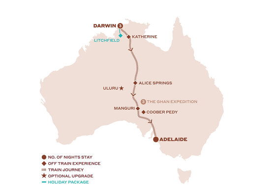 The Ghan - Rail Journeys & Expeditions - 2024 & 2025 Seasons