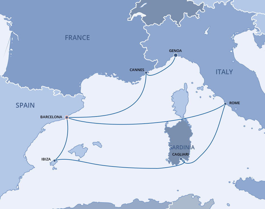 Mediterranean MSC Cruises (9 Night Cruise from Genoa to Barcelona)