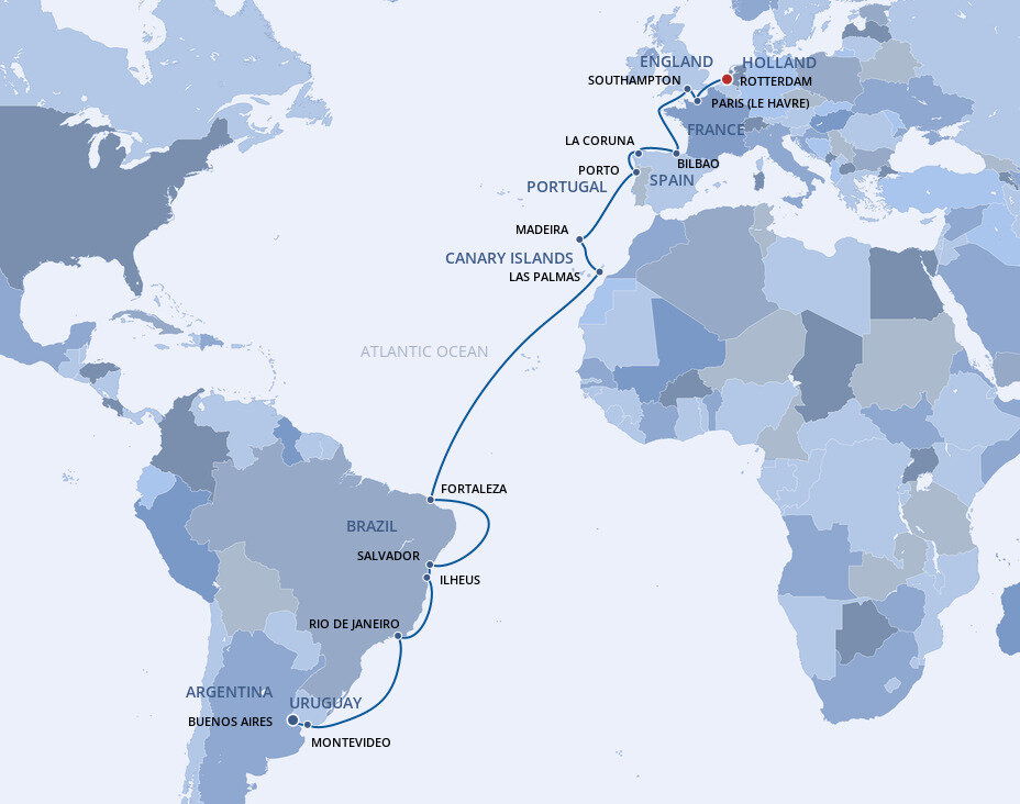 MSC Grand Voyages - MSC Cruises (24 Night Cruise from Buenos Aires to ...