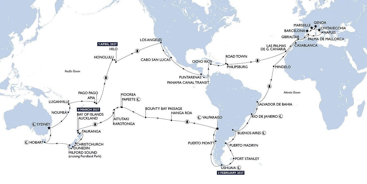 Msc Rome MSC World Cruise - MSC Cruises (121 Night Roundtrip cruise from Rome)