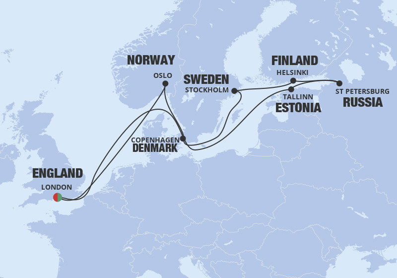 Northern Europe MSC Cruises (12 Night Roundtrip Cruise from London)