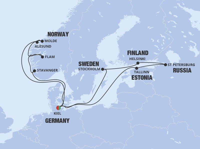 msc northern europe cruise itinerary