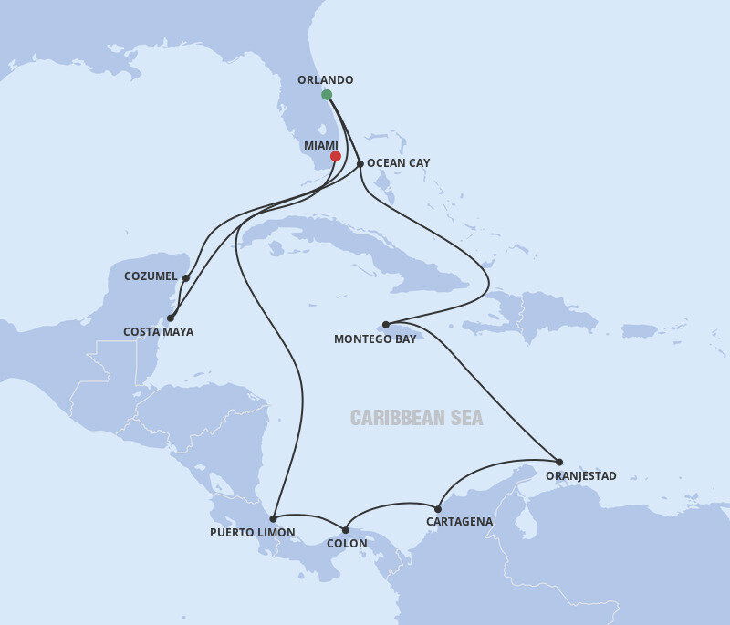 Caribbean Antilles Msc Cruises 18 Night Cruise From Orlando To Miami