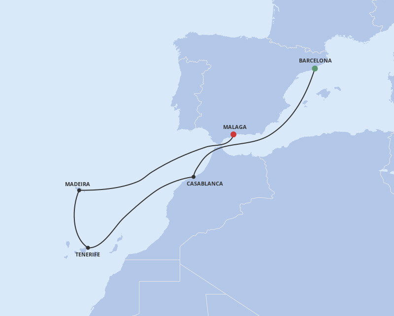 cruise from barcelona to malaga