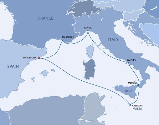 mediterranean cruise july 2025