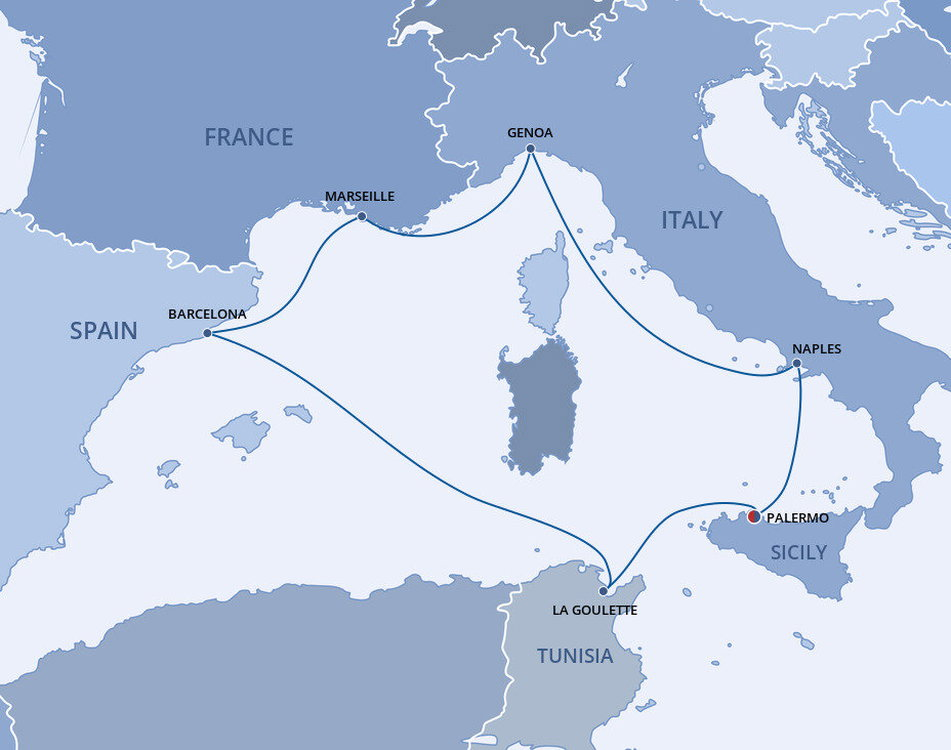 mediterranean cruises that include sicily