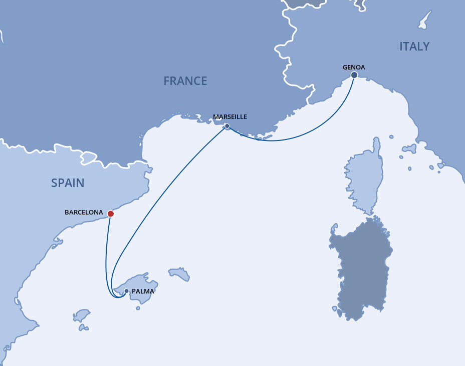 Mediterranean MSC Cruises (3 Night Cruise from Genoa to Barcelona)