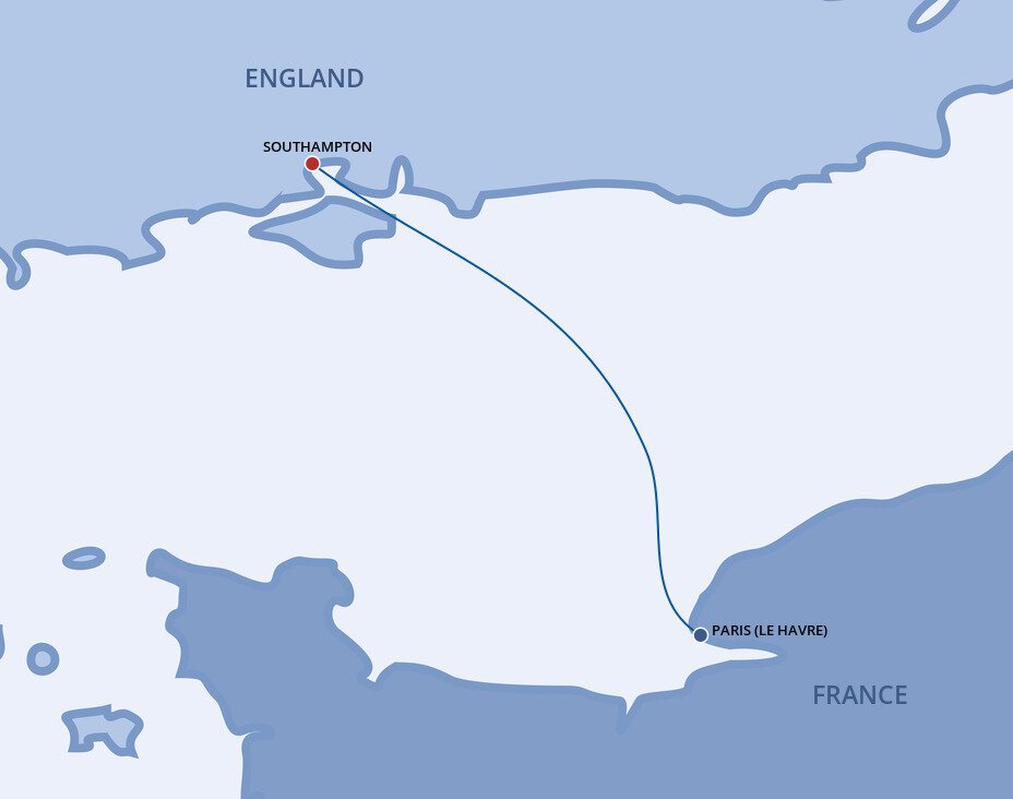 Northern Europe MSC Cruises (1 Night Cruise from Paris to London)