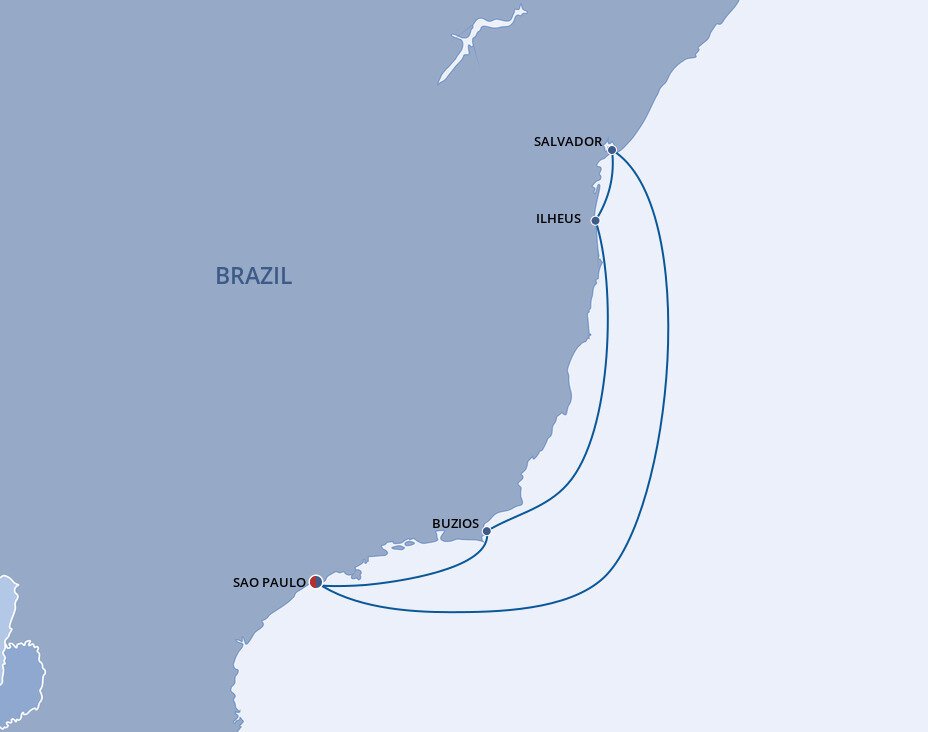 South America MSC Cruises (7 Night Roundtrip Cruise from Sao Paulo) South America MSC Cruises (7 Night Roundtrip Cruise from Sao Paulo)