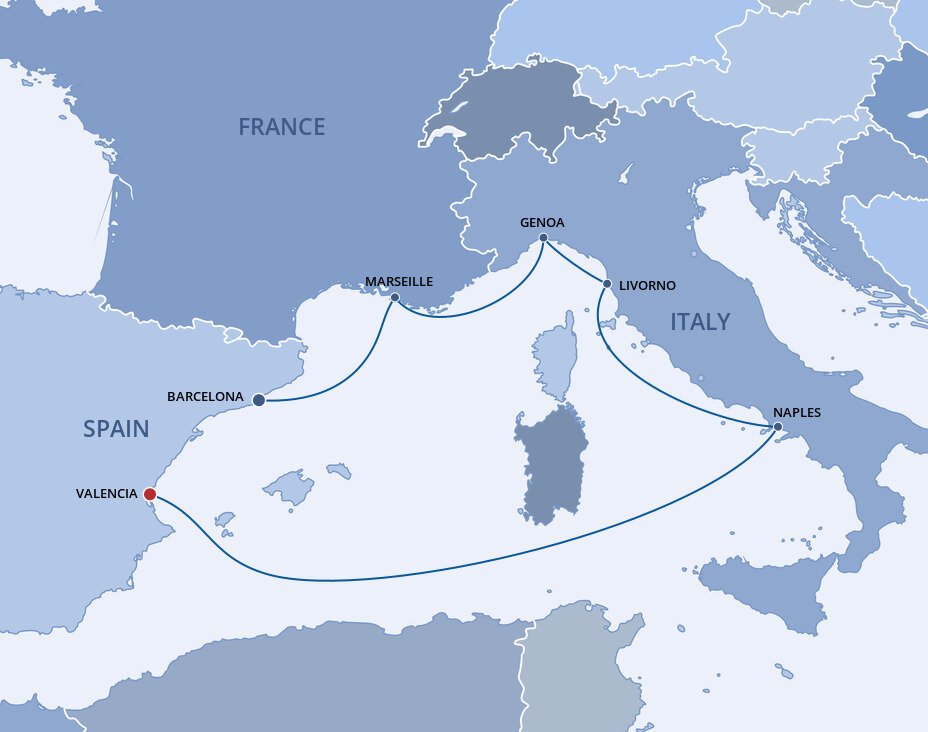 Mediterranean MSC Cruises (6 Night Cruise from Barcelona to Valencia)