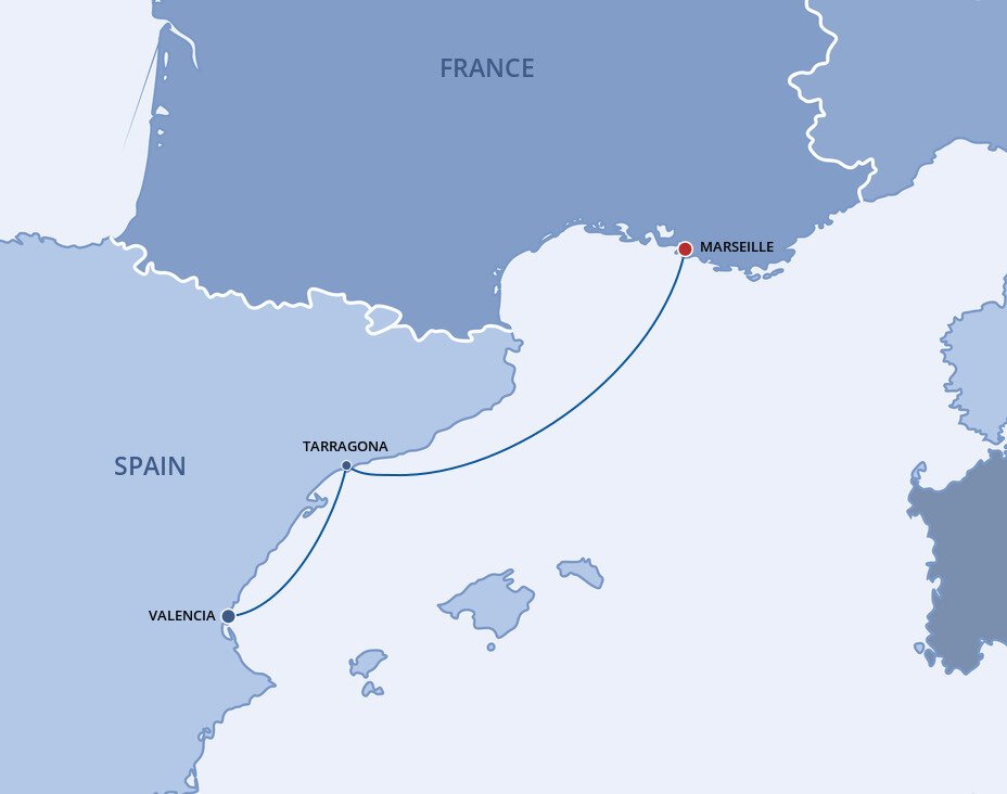 travel from valencia to marseille