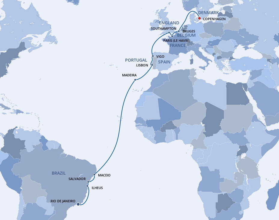 MSC Grand Voyages - MSC Cruises (20 Night Cruise from Rio de Janeiro to ...