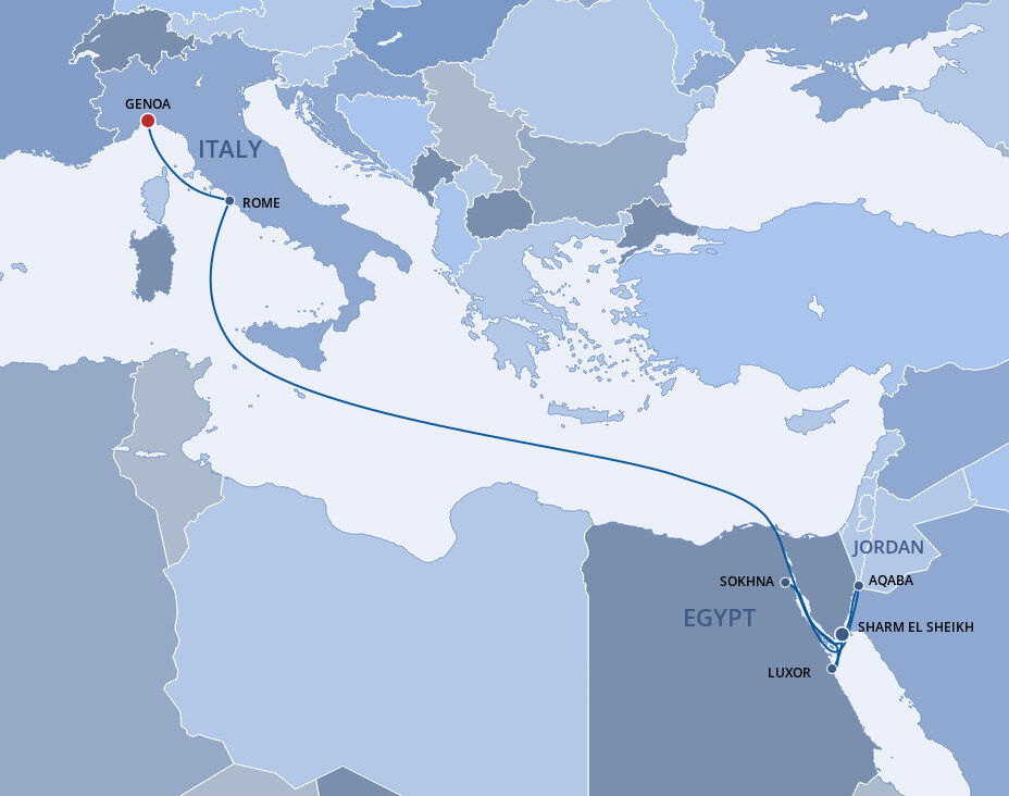 Egypt, Red Sea & Jordan MSC Cruises (12 Night Cruise from Sharm El