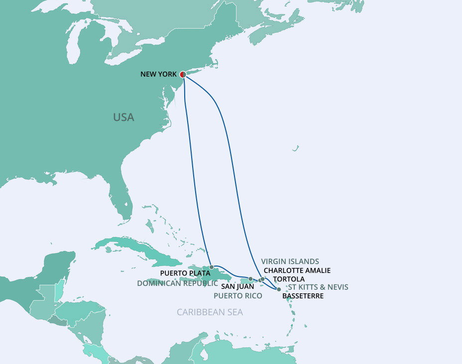 Southern Caribbean From New York To New York Norwegian Cruise Line