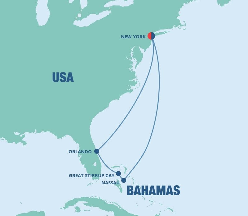 norwegian cruise line from nyc to bahamas