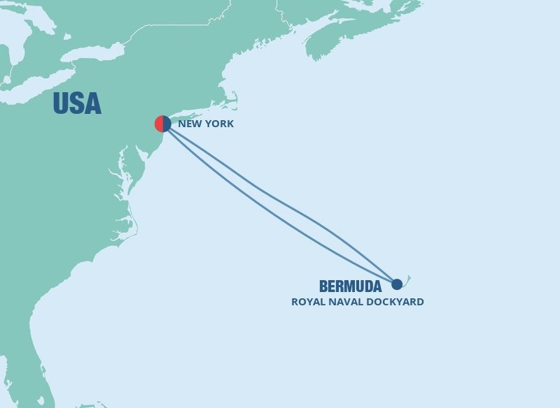 Bermuda New York Norwegian Cruise Line 5 Night Roundtrip