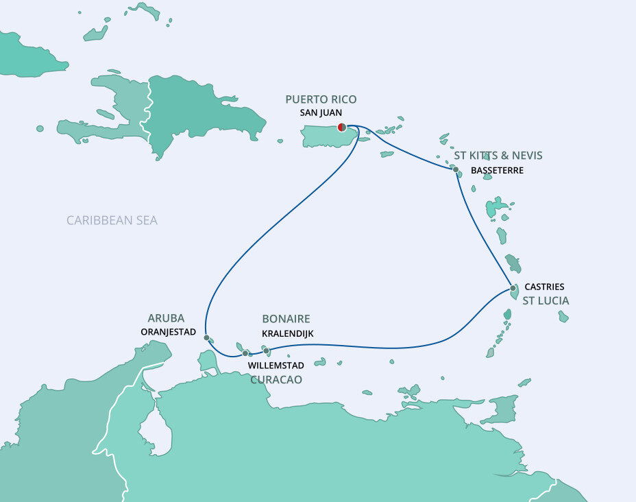 Southern Caribbean San Juan Norwegian Cruise Line (7 Night