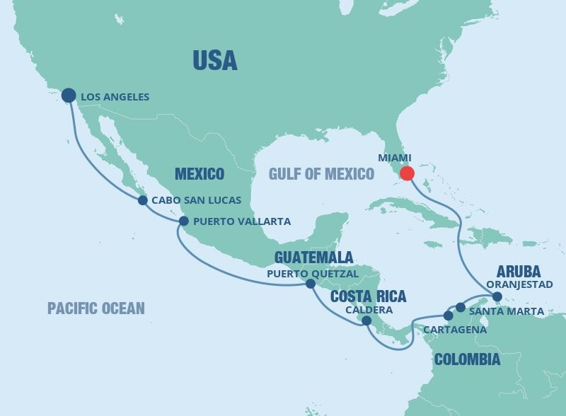 Panama Canal Repositioning Cruise Norwegian Cruise Line (16 Night