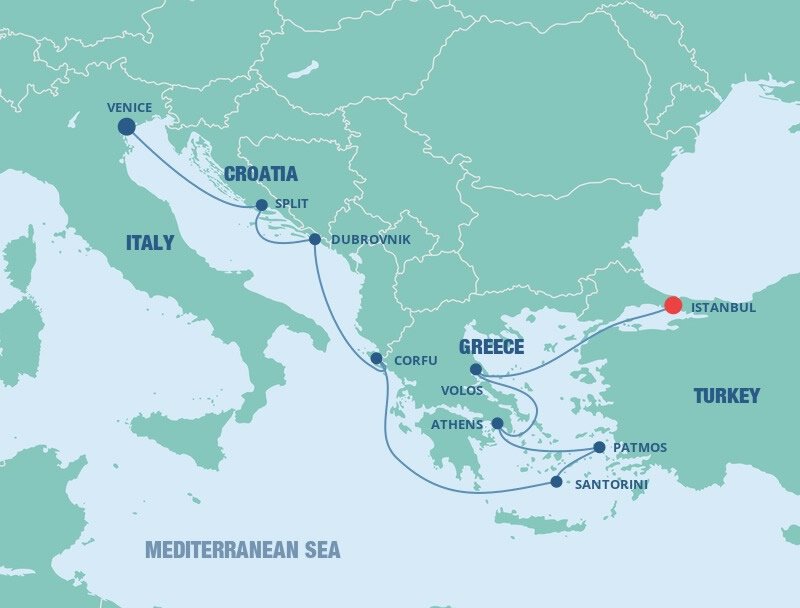 ncl mediterranean cruise map