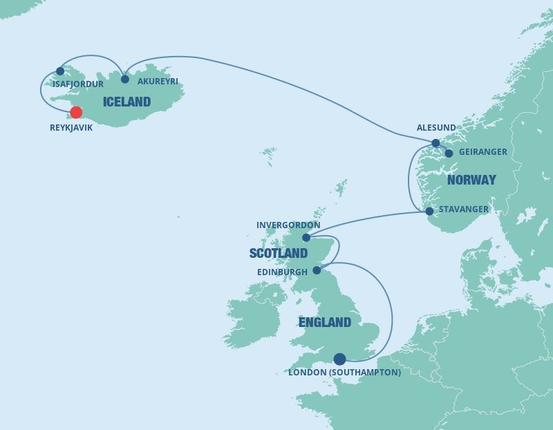 Britain, Norway & Iceland Norwegian Cruise Line (11 Night Cruise from Britain, Norway & Iceland Norwegian Cruise Line (11 Night Cruise from