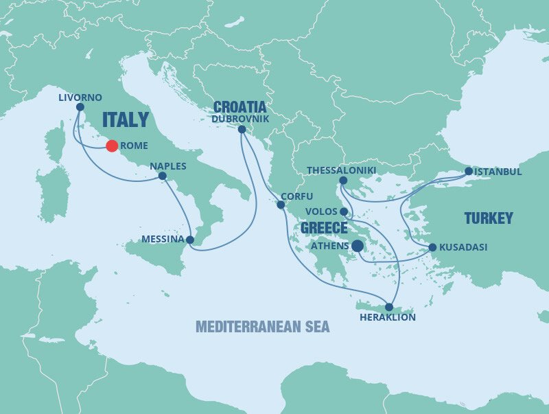 Greek Isles & Italy Norwegian Cruise Line (11 Night Cruise from