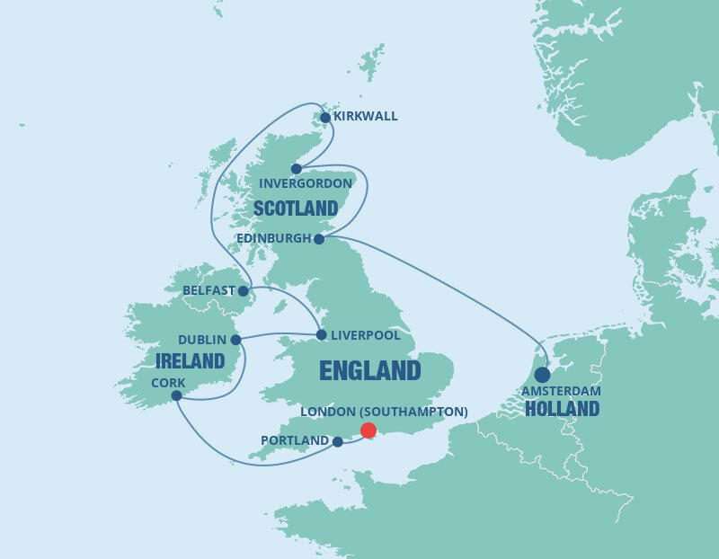 Viking Ocean Cruises 2025 British Isles